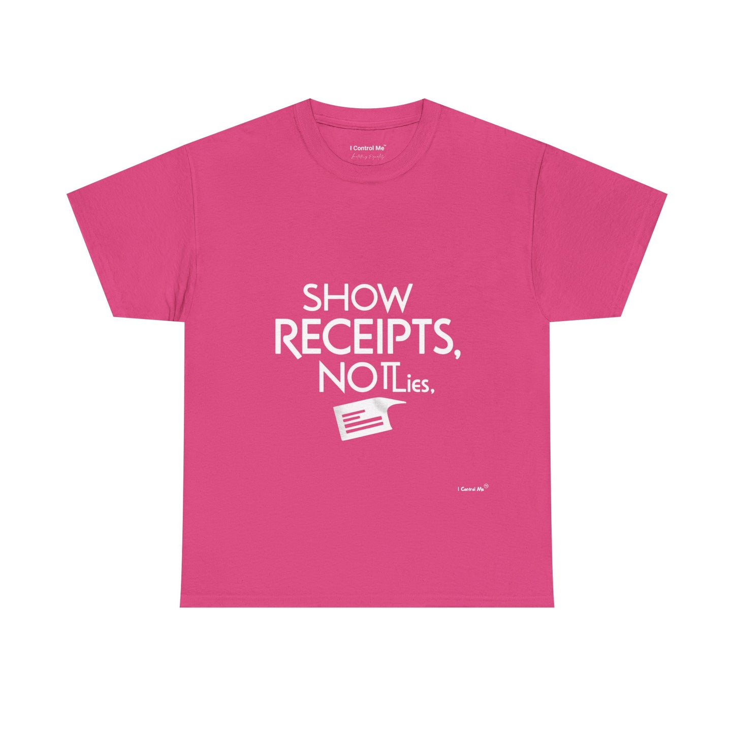The Demand Transparency™ Graphic T-Shirt Collection: Design #001 by I Control Me™